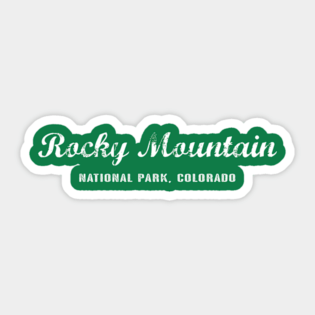 Rocky Mountain National Park Sticker by Jared S Davies